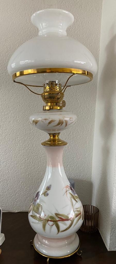 Prachtige antieke staande olielamp, Antiek en Kunst, Antiek | Lampen, Ophalen