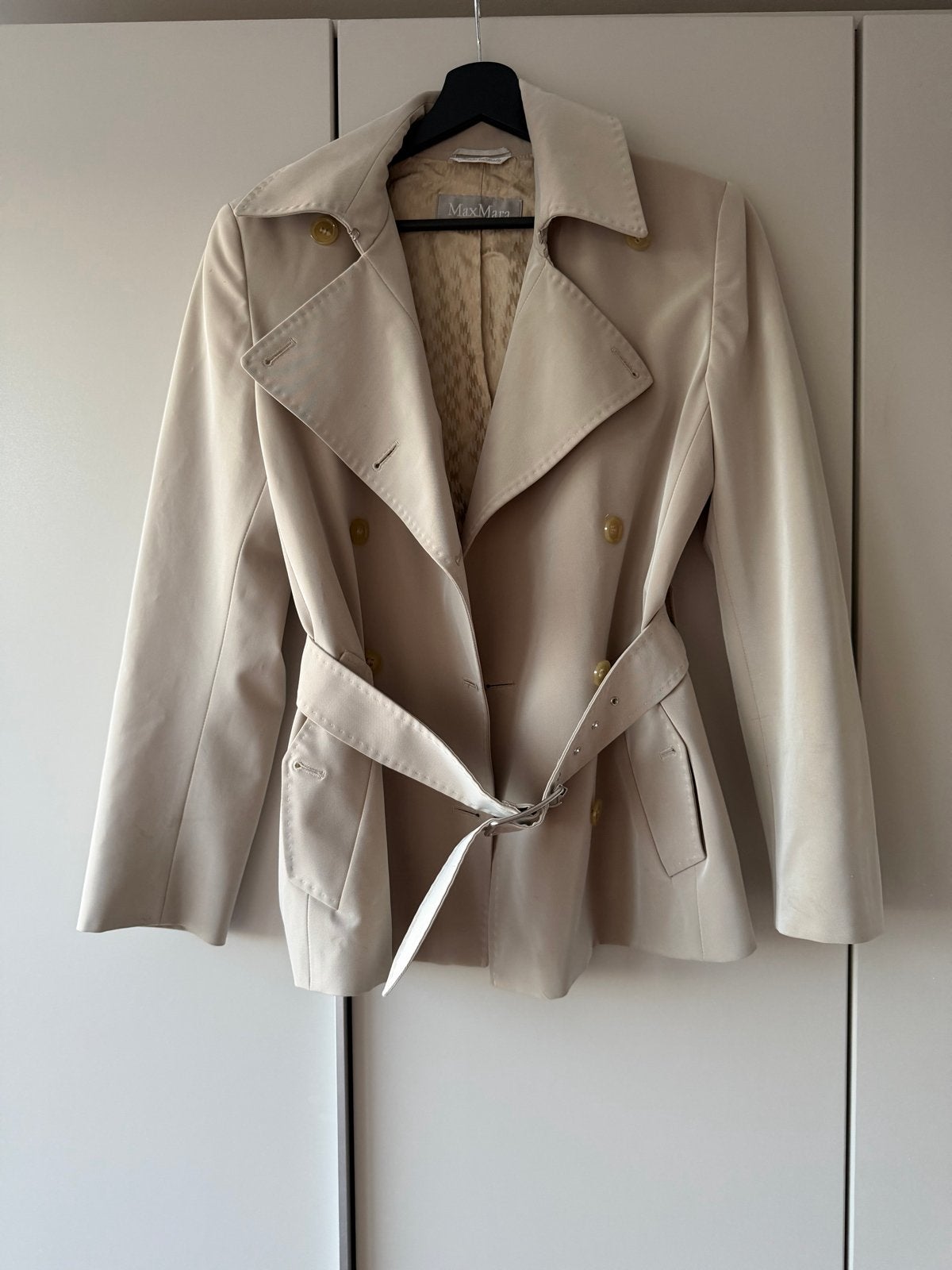 Max Mara Trenchcoat - Maat 36, Ophalen of Verzenden, Zo goed als nieuw, Maat 36 (S), Beige