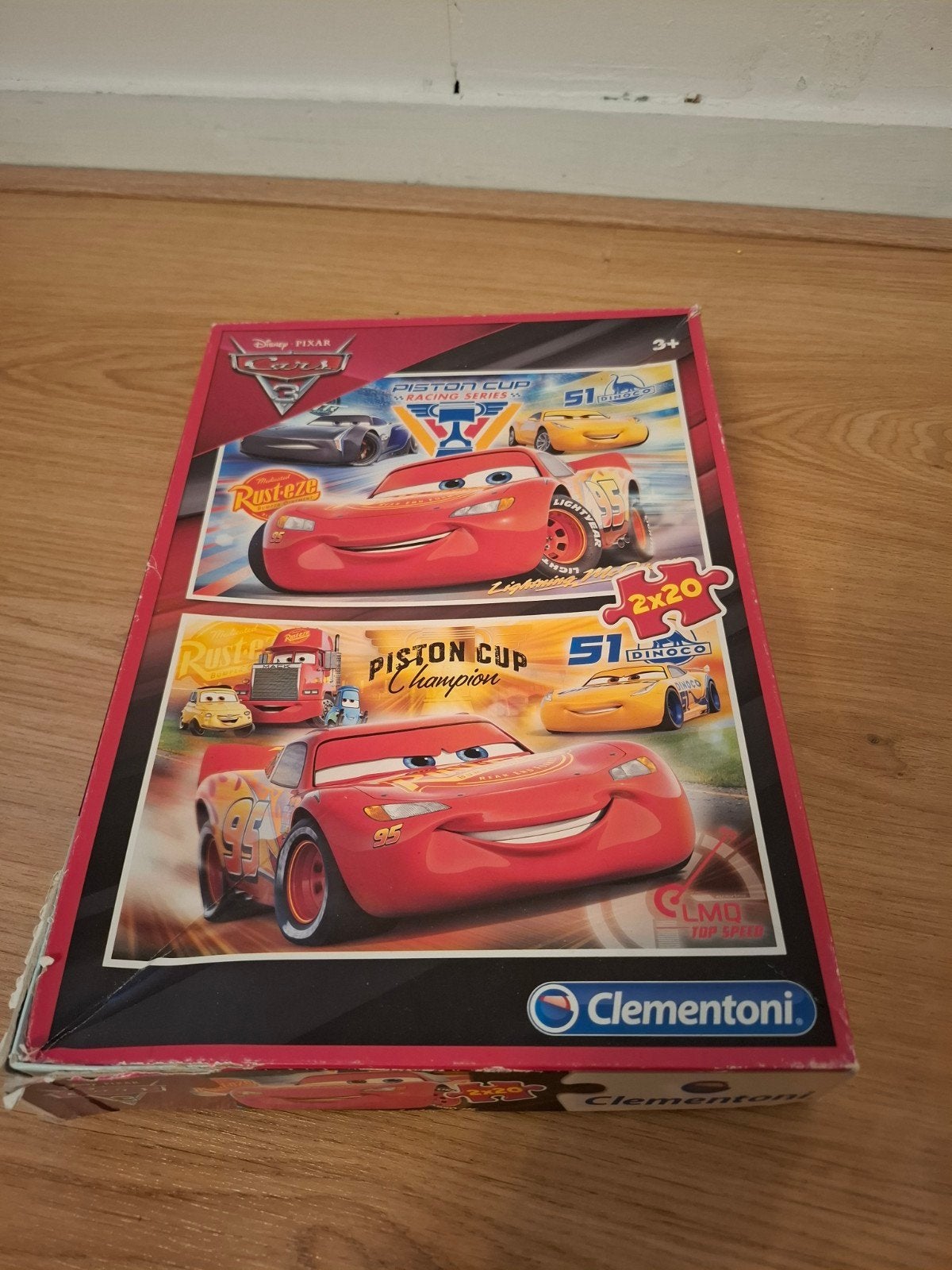 Disney Pixar Cars 3 Puzzel 2x20 stukjes Clementoni, Ophalen of Verzenden