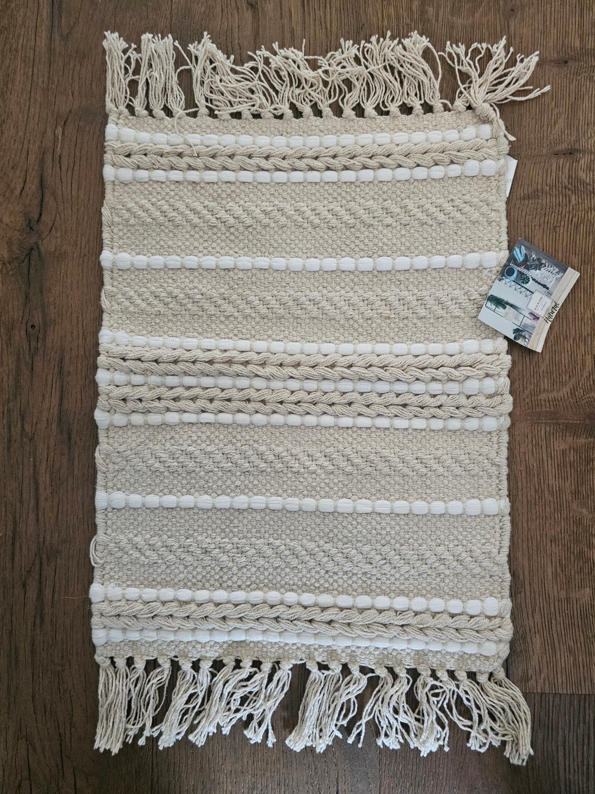 Nieuw - Decoratief Macrame Kleedje - Beige, 35x62 cm, Ophalen of Verzenden, Nieuw, Beige, Boho