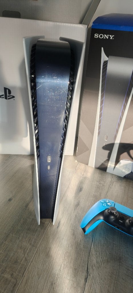 PlayStation 5 Digital Edition – met blauwe controller, Spelcomputers en Games, Spelcomputers | Sony PlayStation 5, Ophalen of Verzenden