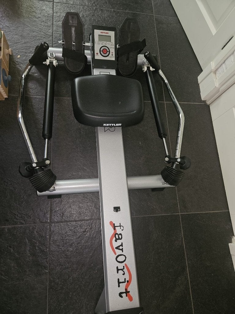 Kettler Favorit Roeitrainer, Sport en Fitness, Ophalen, Benen, Gebruikt, Metaal