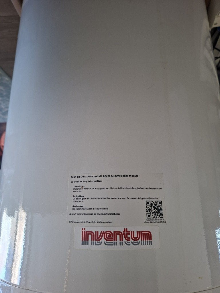 Inventum slimme boiler 80 l, Ophalen, 20 tot 100 liter, Terugslagbeveiliging (TTB), Boiler