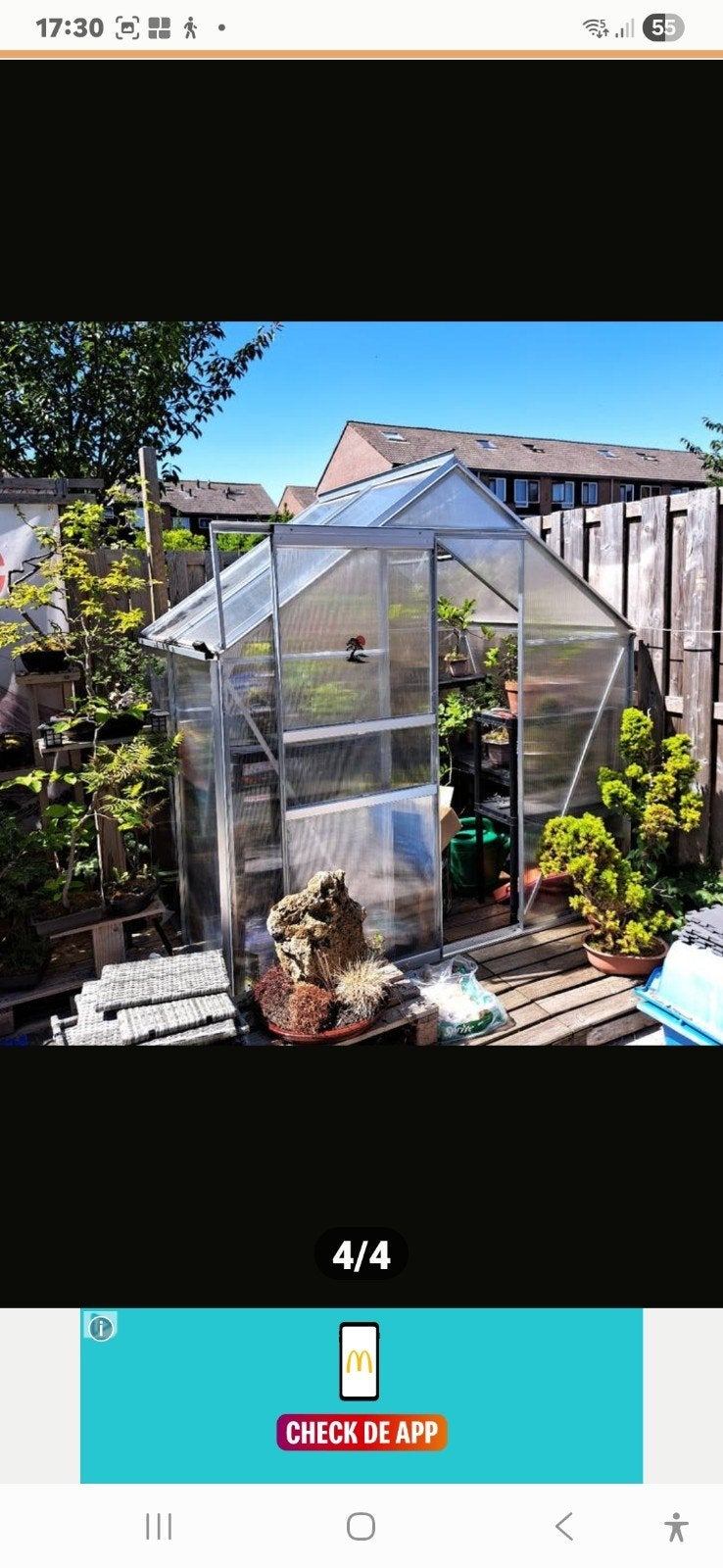 Broeikas Diantha holkamerplaat, Tuin en Terras, Kassen, Nieuw, Aluminium, Glas, Ophalen