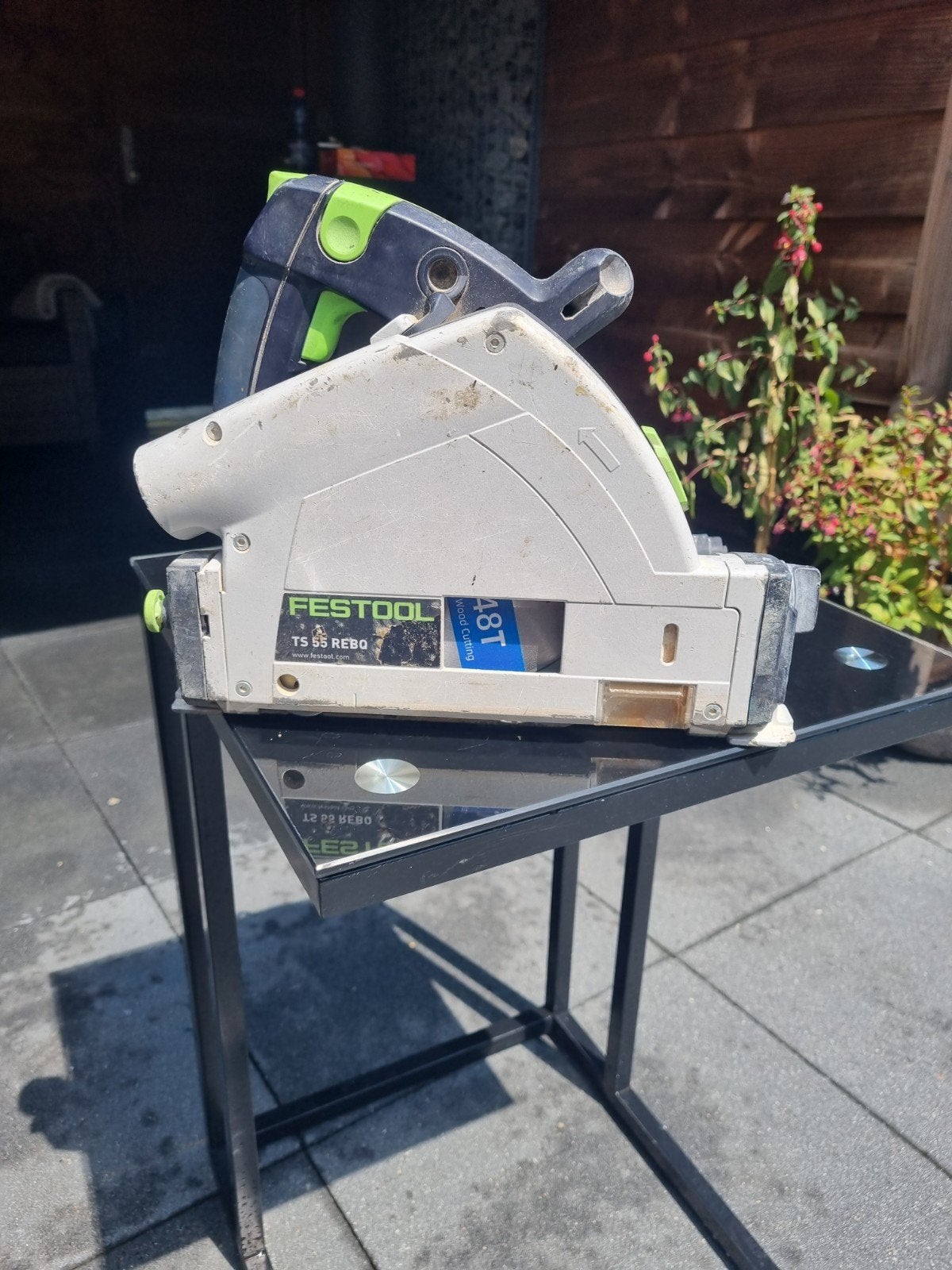 Festool TS 55 REBQ invalzaag met snoer, Gebruikt, Invalzaag, 70 mm of meer, Ophalen of Verzenden