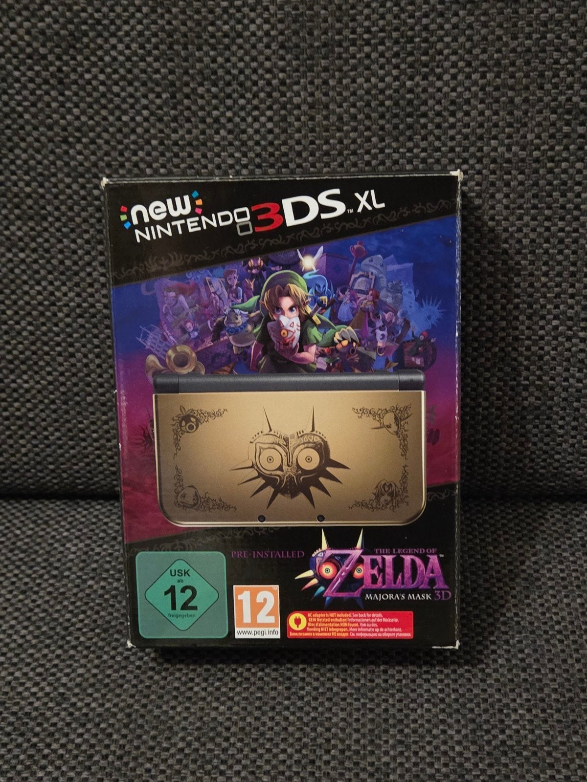 New Nintendo 3DS XL Majora's Mask - Top IPS, Ophalen, Zo goed als nieuw, Zwart, 3DS XL