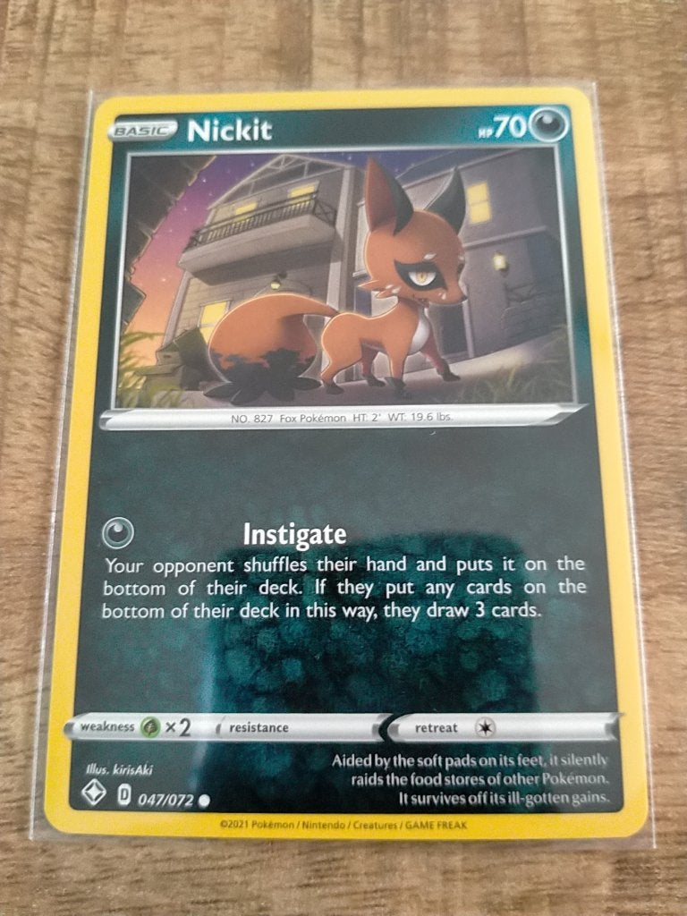 Pokemon Shining Fates , Nickit 047/072, Verzenden, Nieuw, Losse kaart