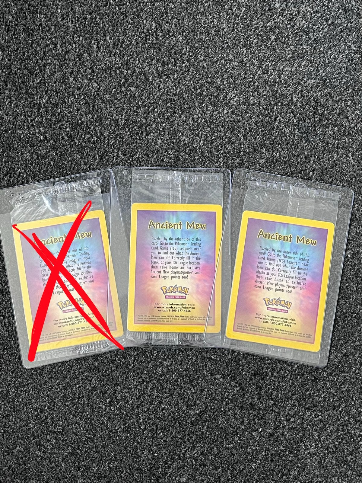 Pokémon 3x SEALED Ancient mew 2000 movie promo - €169,99 p/s, Verzenden, Zo goed als nieuw, Meerdere kaarten, Foil