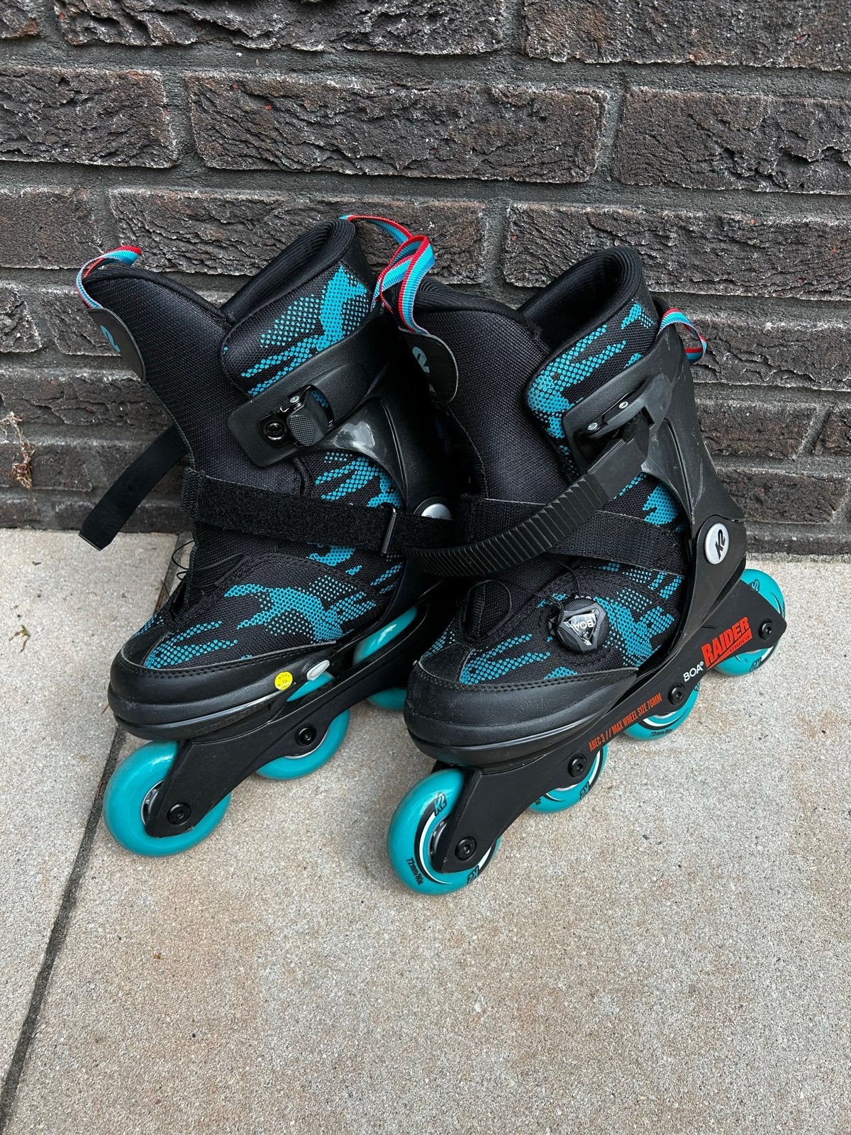 K2 Raider Boa verstelbare inline skates, maat 35-40, Ophalen, Verstelbaar, Zo goed als nieuw, Kinderen