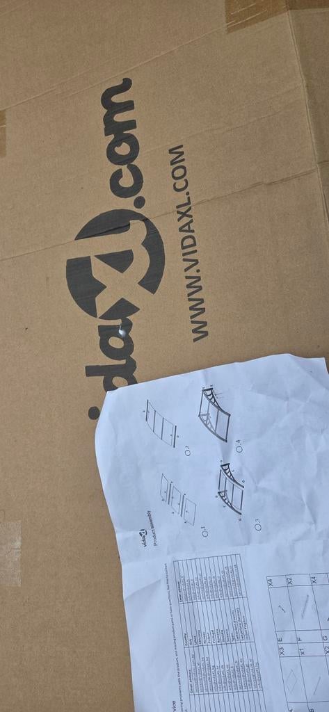 Grote Deurluifel Nieuw in Doos - VidaXL, Tuin en Terras, Overkappingen, Ophalen of Verzenden, Nieuw, Overige typen