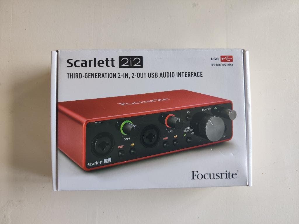Scarlett 2i2 3e gen Focusrite - Nieuw!, Muziek en Instrumenten, Mengpanelen, Ophalen, Nieuw, Minder dan 5 kanalen, Microfooningang
