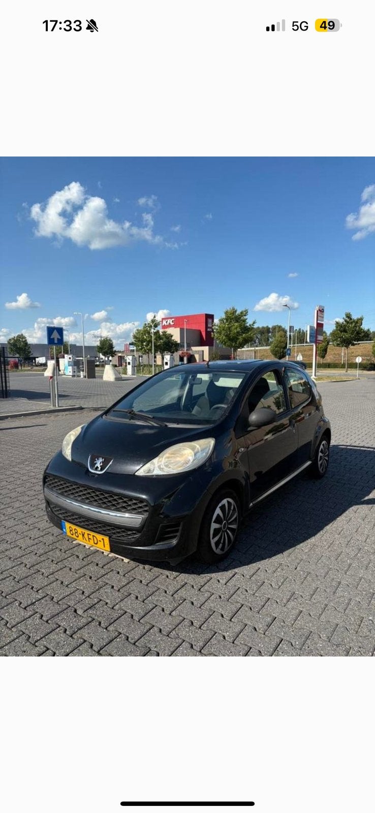 Peugeot 107 1.0 12V 5DR 2009 Zwart, Voorwielaandrijving, 4 stoelen, Origineel Nederlands, Handgeschakeld