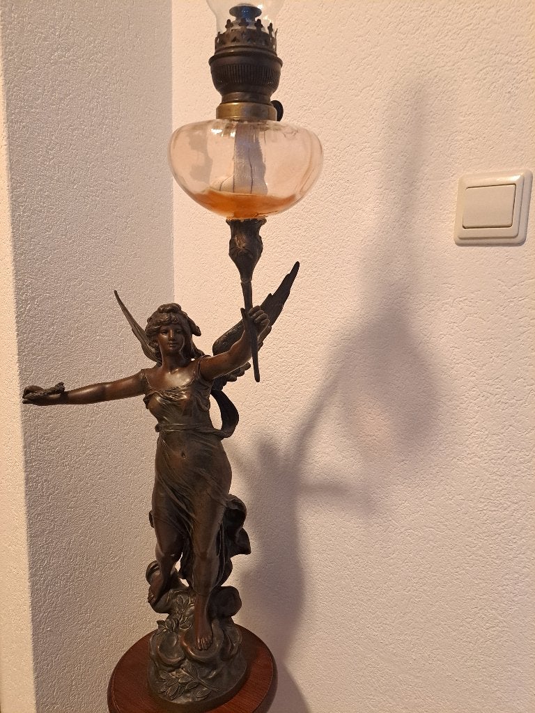 Antieke lamp, Ophalen