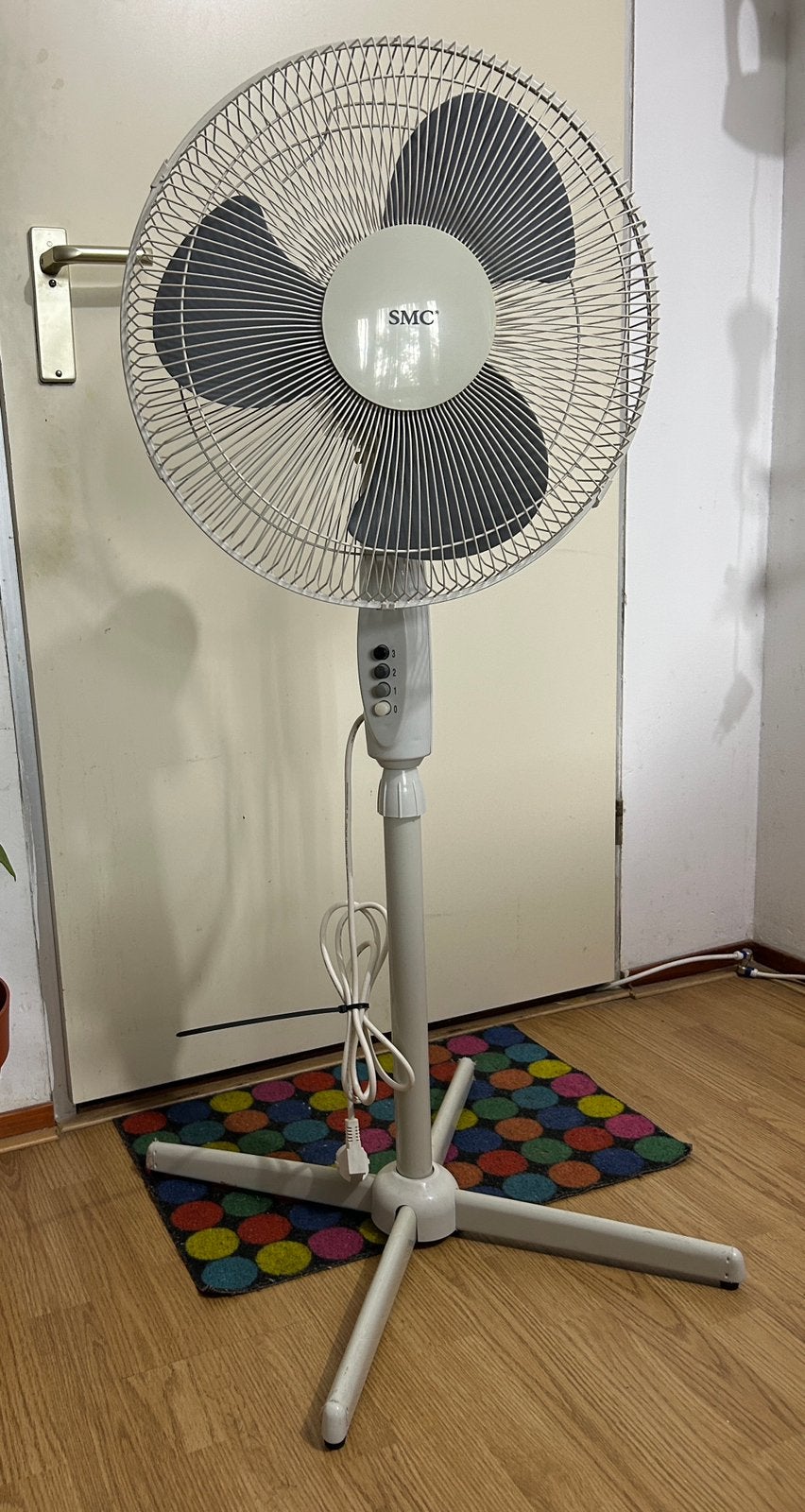 Statief Ventilator merk(S.M.C)Z.G.A.N, Witgoed en Apparatuur, Ventilatoren, Ophalen, Zo goed als nieuw, Statiefventilator