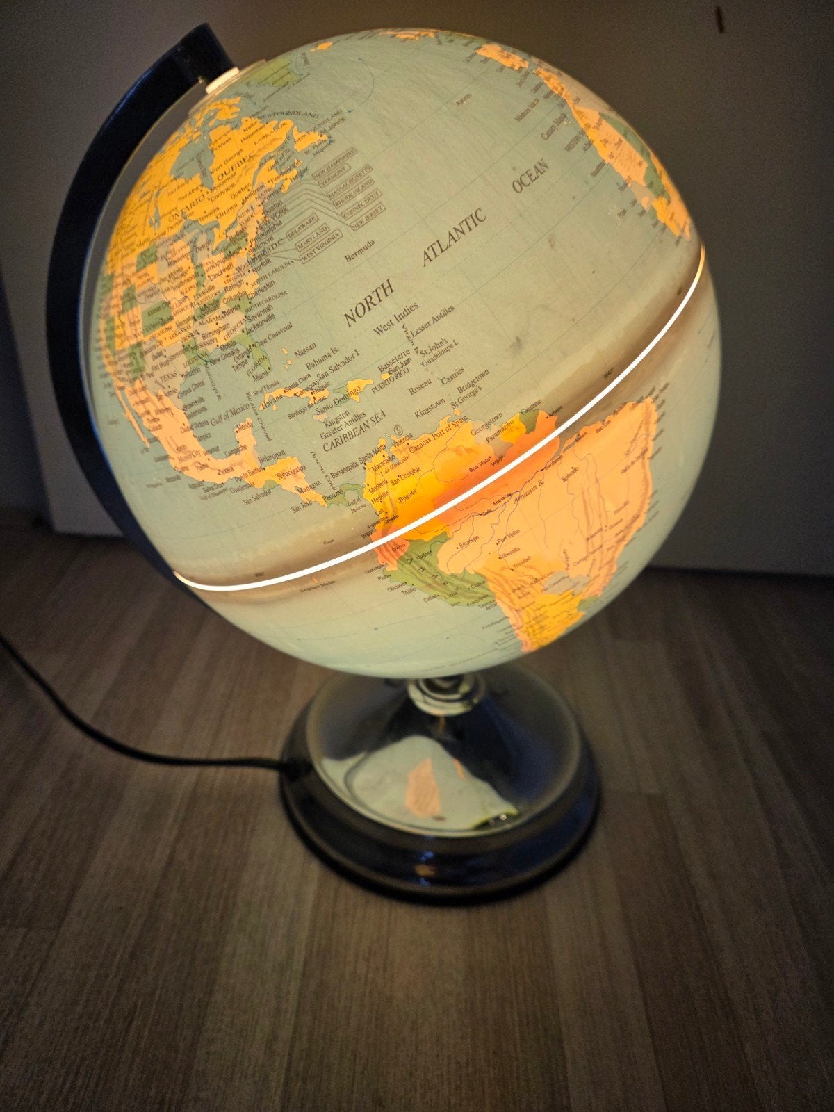 Verlichte Wereldbol Lamp - Educatief en Decoratief, Gebruikt, Kunststof, Staatkundige wereldbol, Educatief