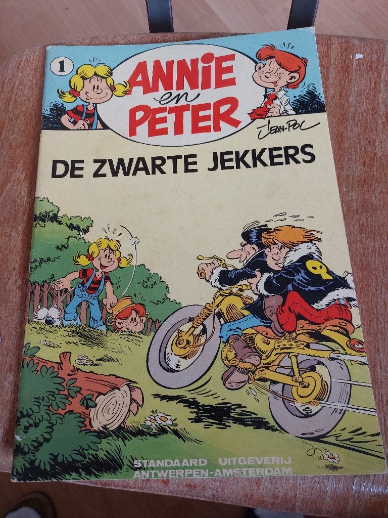 Annie en Peter, de zwarte Jekkers, Eén stripboek, Ophalen of Verzenden, Gelezen