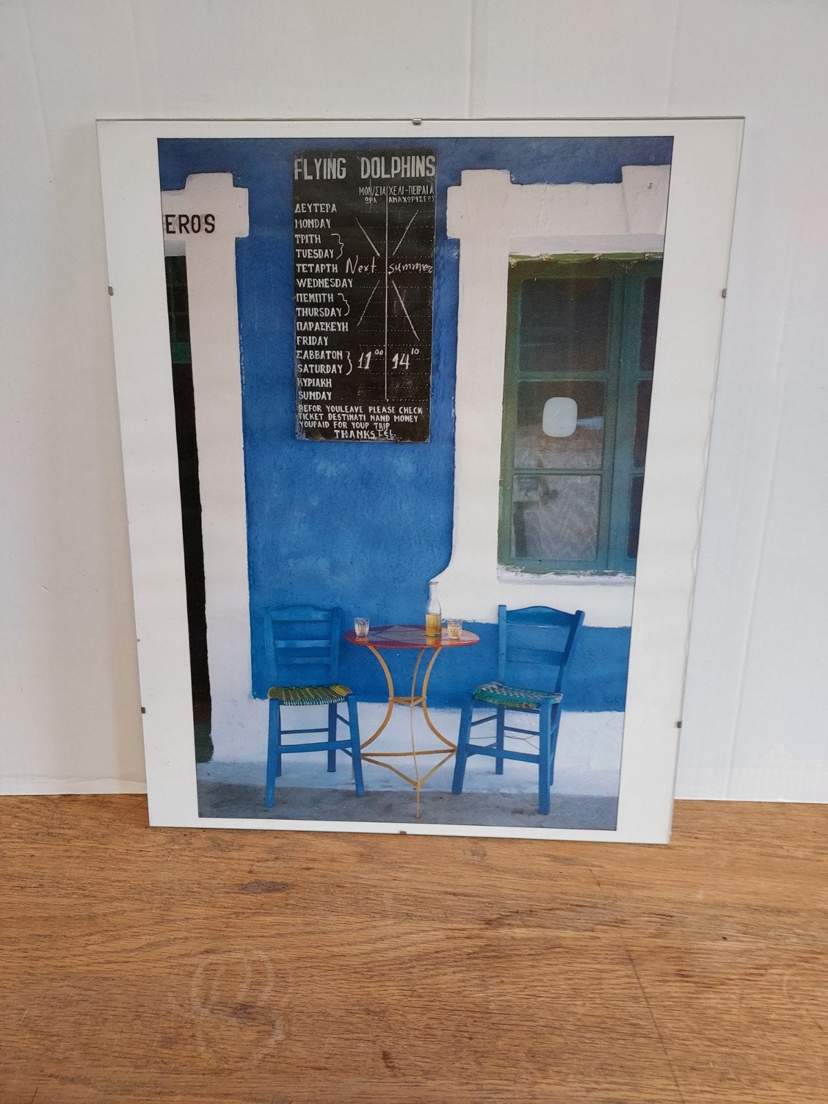2 Posters achter glas € 10.- per stuk, Ophalen