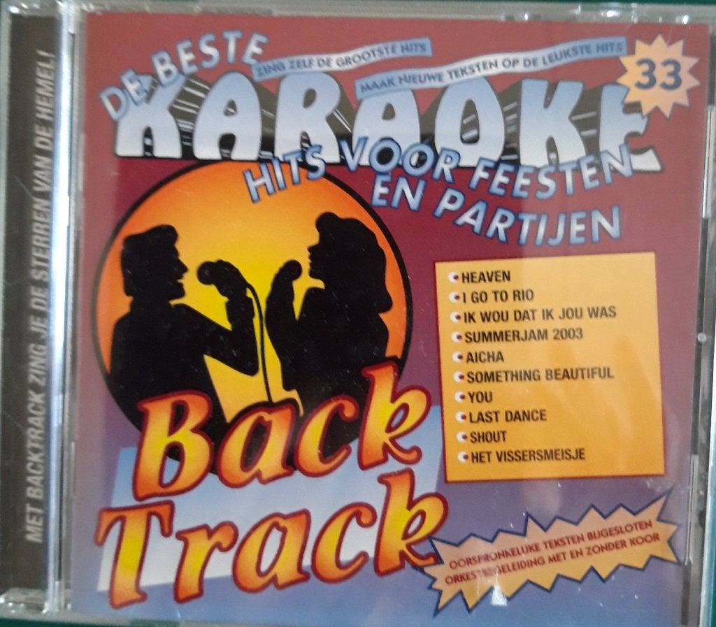 Karaoke Backtrack: 33 Hits voor Feesten en Partijen CD, Ophalen of Verzenden, Zo goed als nieuw, Verzamelalbum, Pop