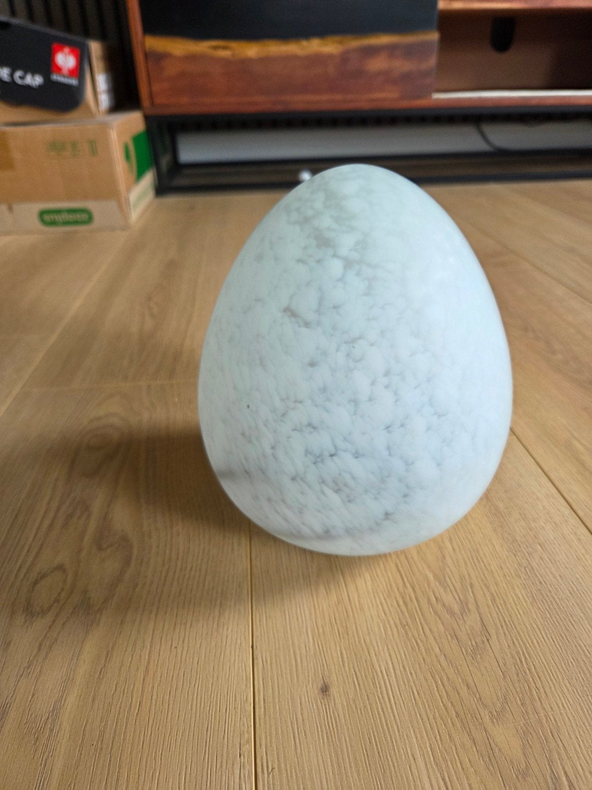 WLP Tafellamp Jaren '80 - Ei-vormig Glas, Ophalen of Verzenden