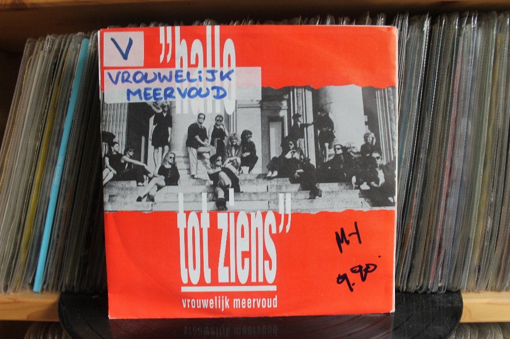 7" Single Vrouwelijk Meervoud - Hallo Tot Ziens + Instrument, Gebruikt, 7 inch, Ophalen of Verzenden, Pop