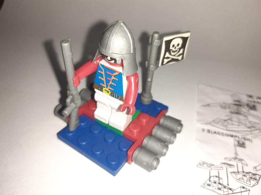 Piratenvlot vlot piraat geweer bouwsteentjes blokjes bouwen., Ophalen of Verzenden, Zo goed als nieuw, Overige merken