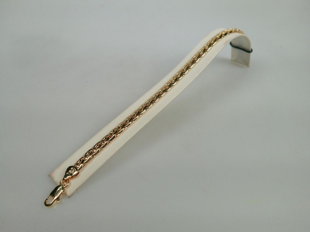 Armband 18 karaat goudkleurig verguld top kwaliteit nieuw, Verzenden, Nieuw, Goud, Overige materialen