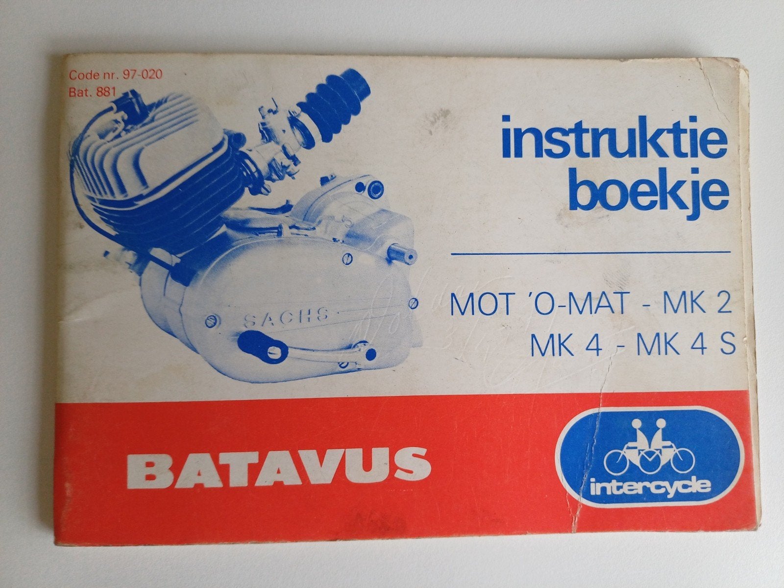Batavus Mot 'O-Mat Instructieboekje gebruikt, Ophalen of Verzenden, Gebruikt
