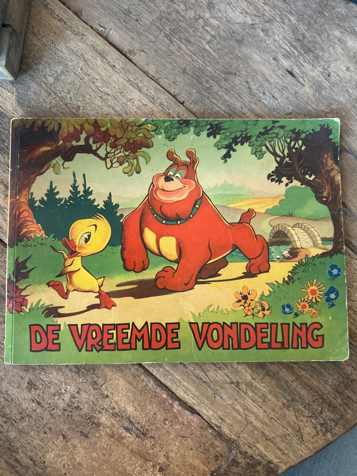 Zeldzaam stripboek De Vreemde Vondeling Marten Toonder, Eén stripboek, Ophalen of Verzenden, Gelezen