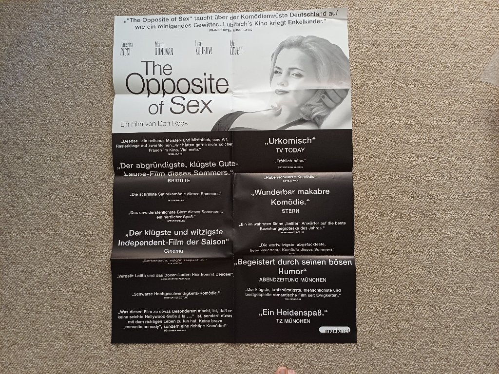 THE   OPPOSITE   OF   SEX     filmposter**, Rechthoekig Staand, Verzenden, Zo goed als nieuw, A1 t/m A3