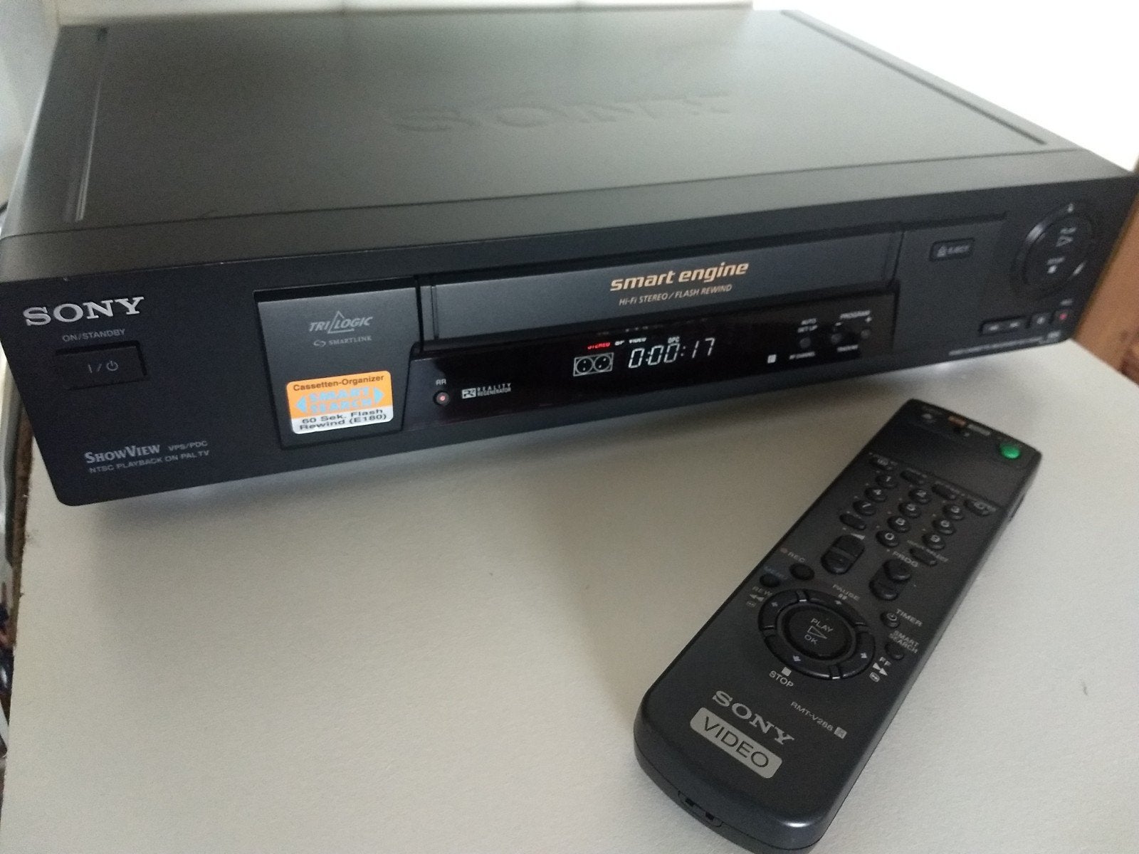 Goede Sony Stereo Vhs Videorecorder, Audio, Tv en Foto, Videospelers, Ophalen, Zo goed als nieuw, VHS-speler of -recorder