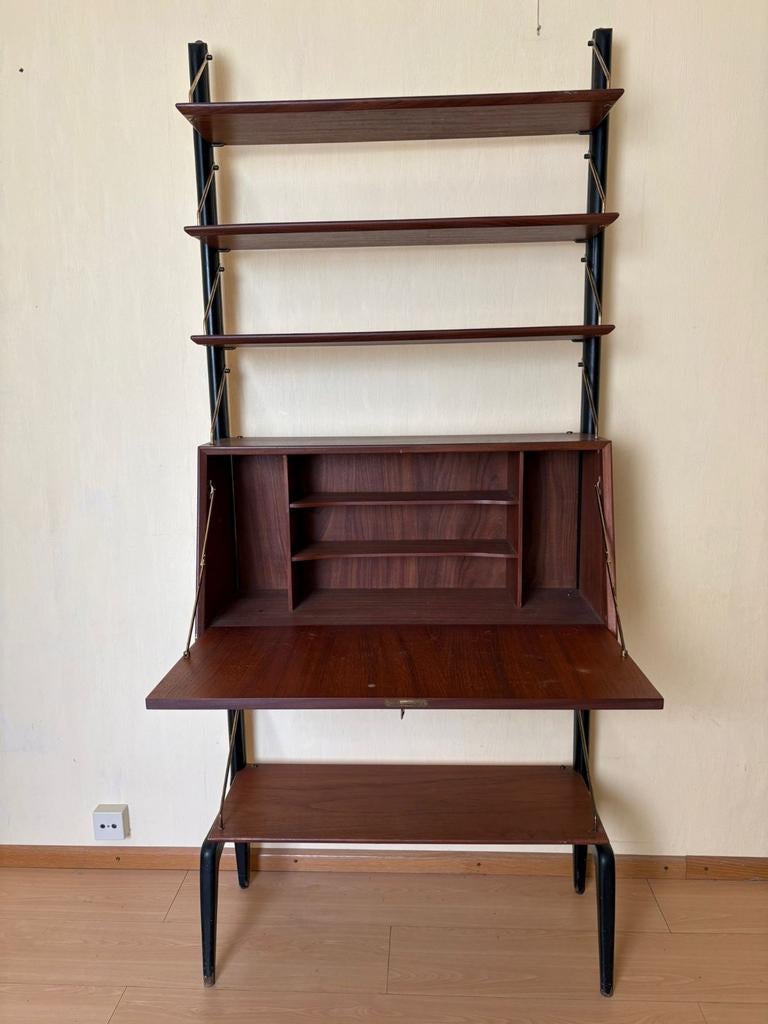 Louis van Teeffelen Wandsysteem met Bureau en Boekenkast, Antiek en Kunst, Antiek | Meubels | Kasten, Ophalen