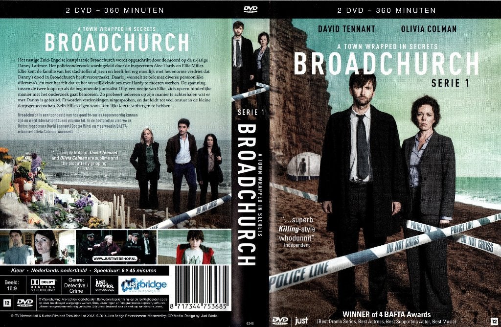 Broadchurch, serie 1, Vanaf 12 jaar, Ophalen of Verzenden, Zo goed als nieuw