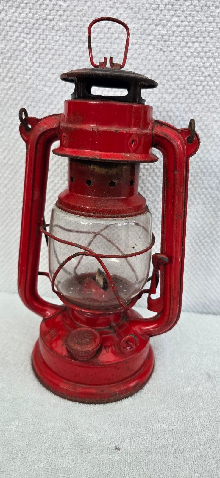 Vintage rode olielamp, BIG merk, China, Ophalen of Verzenden