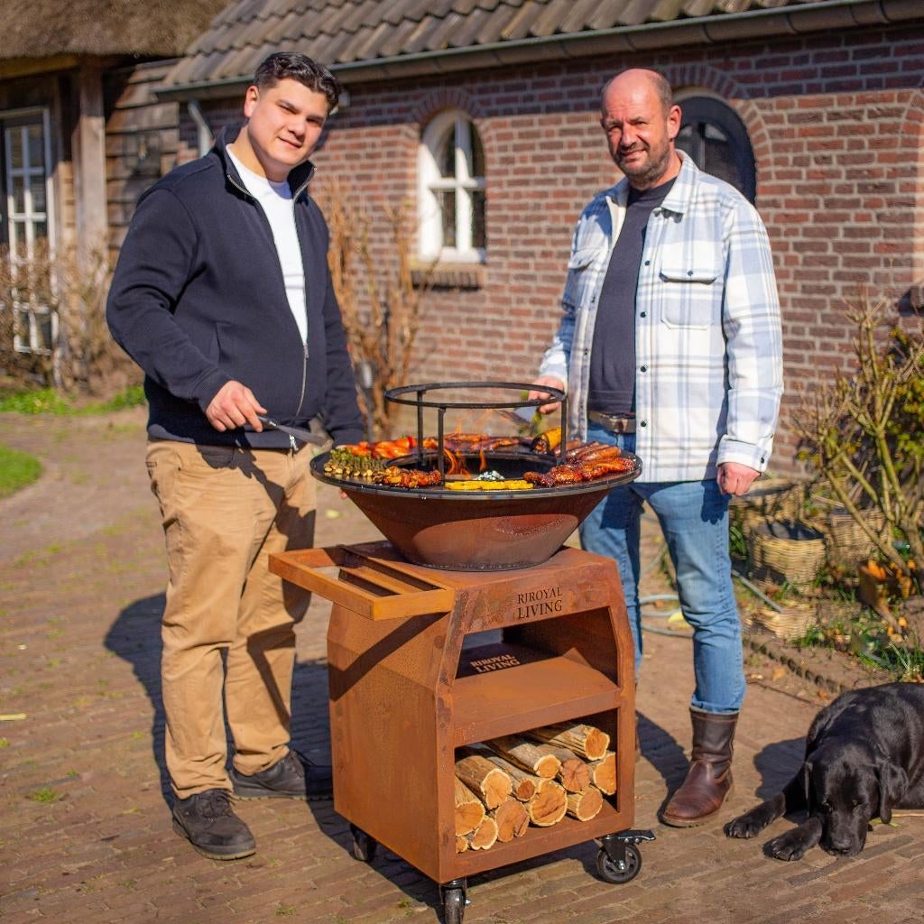 Plancha BBQ grill Maestro 70 Cortenstaal Nieuw  buitenkeuken, Ophalen of Verzenden, Nieuw, RJRoyal Living, Met accessoires