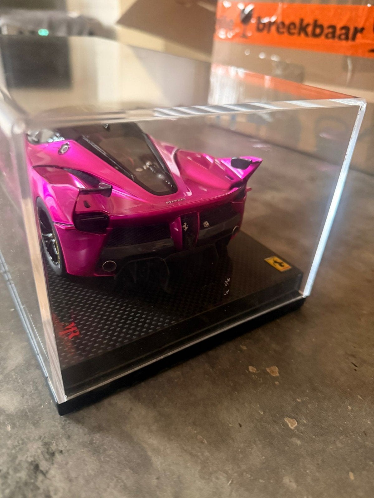 Ferrari FXX K MR Collection 1/15 enige op carbon base, Overige merken, Auto, Ophalen of Verzenden, Zo goed als nieuw