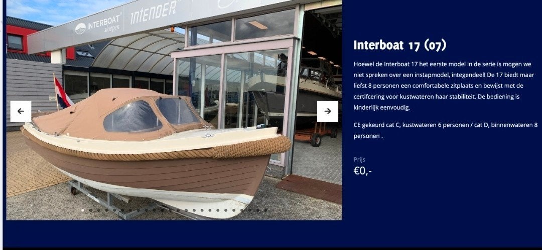 Mooie Interboat 17 - Jaarlijks onderhouden, topstaat!, Ophalen, Zo goed als nieuw