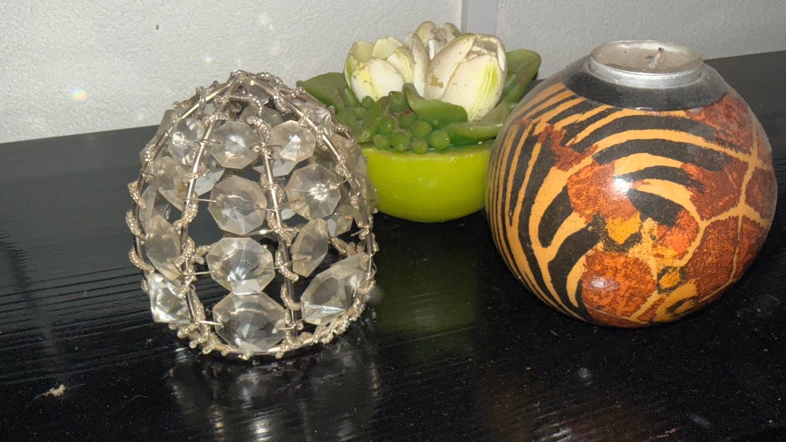 Set van drie decoratieve woonaccessoires, Verzenden, Zo goed als nieuw, Dier