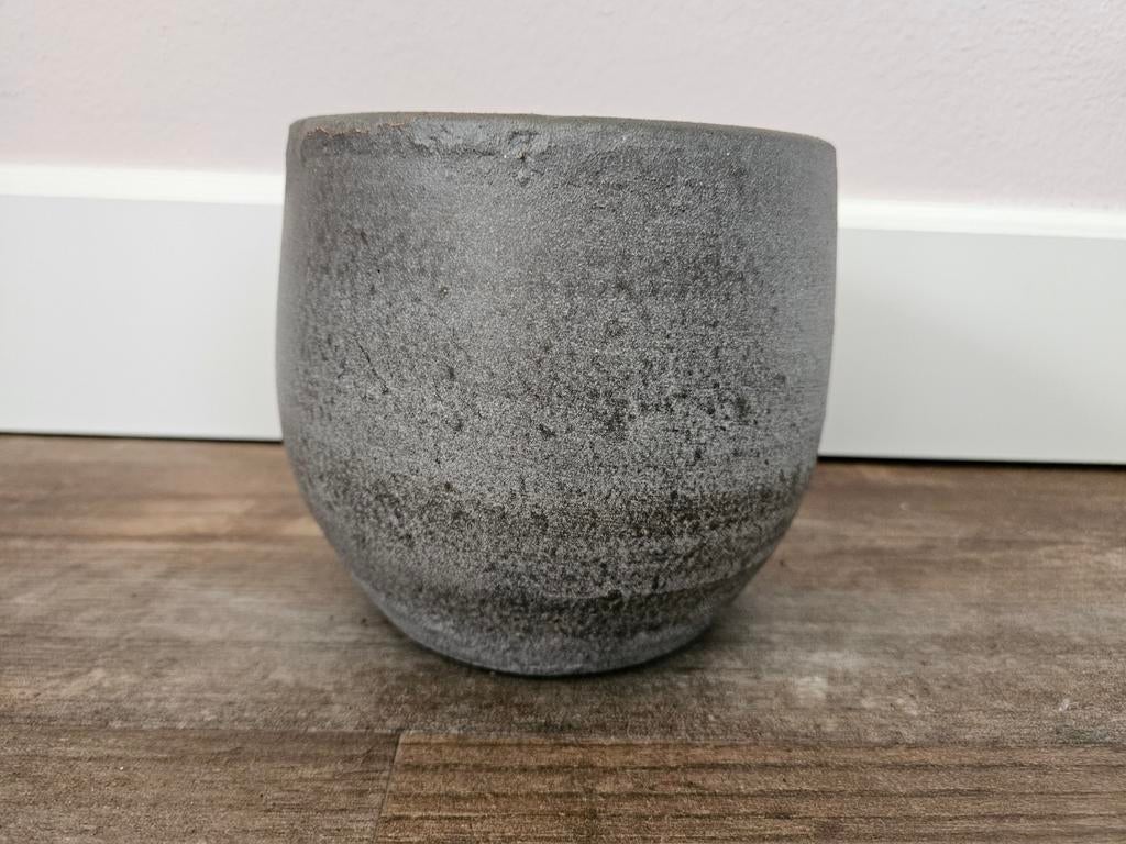7 - bloempot Esra mistic grey D15H13, Tuin en Terras, Bloempotten, Gebruikt, Overige materialen, Binnen, Minder dan 40 cm, Minder dan 25 cm