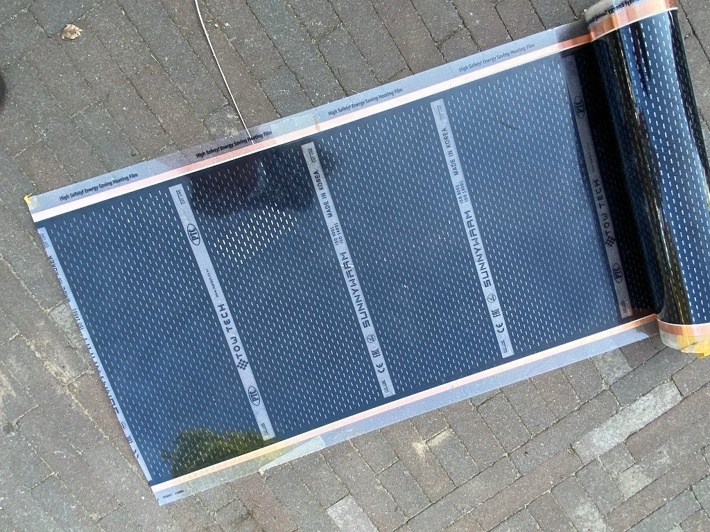 folie voor elektrische vloerverwarming, Doe-het-zelf en Verbouw, Verwarming en Radiatoren, Ophalen, Minder dan 30 cm, Overige typen