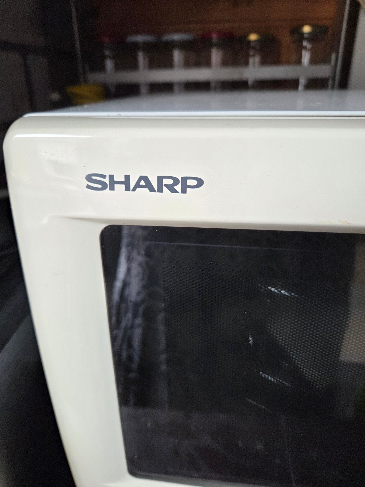 magnetron sharp, Ophalen, Zo goed als nieuw, Draaiplateau, Vrijstaand