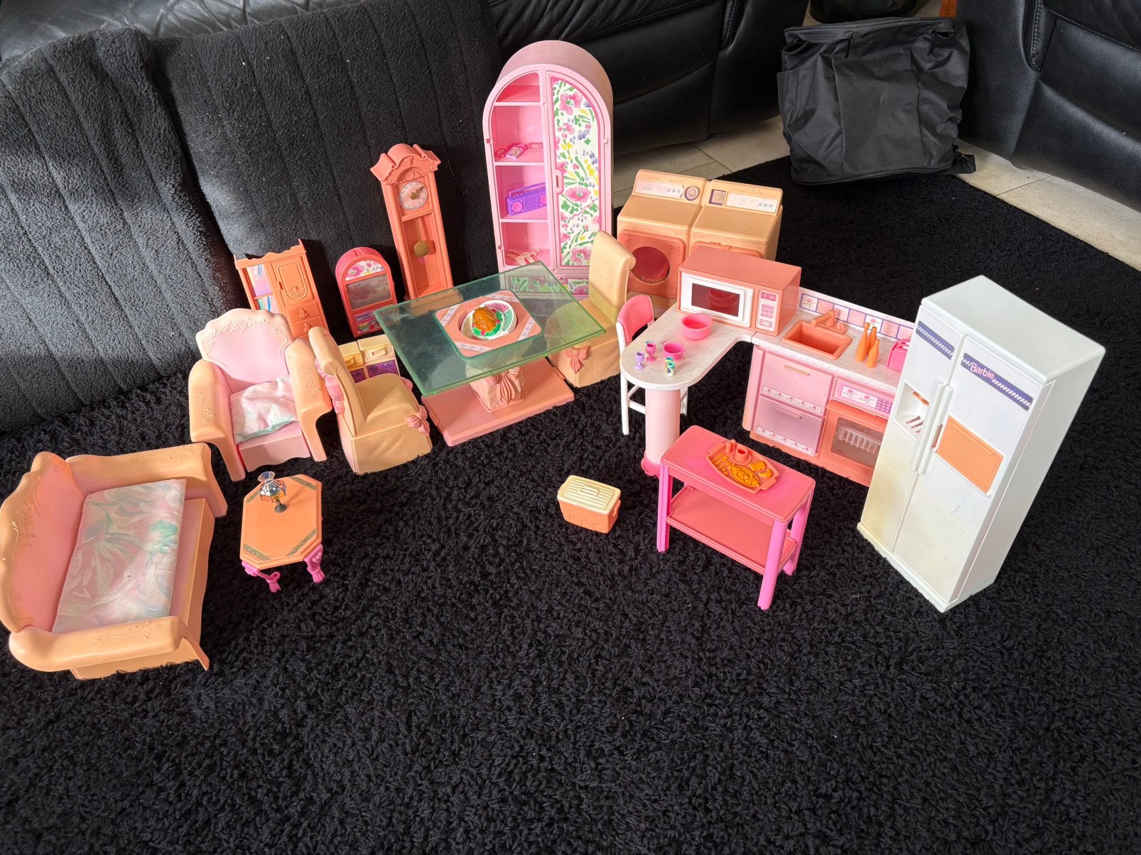 Barbie poppenhuis interieur (Vintage jaren ‘90), Verzamelen, Ophalen, Gebruikt, Poppenhuis