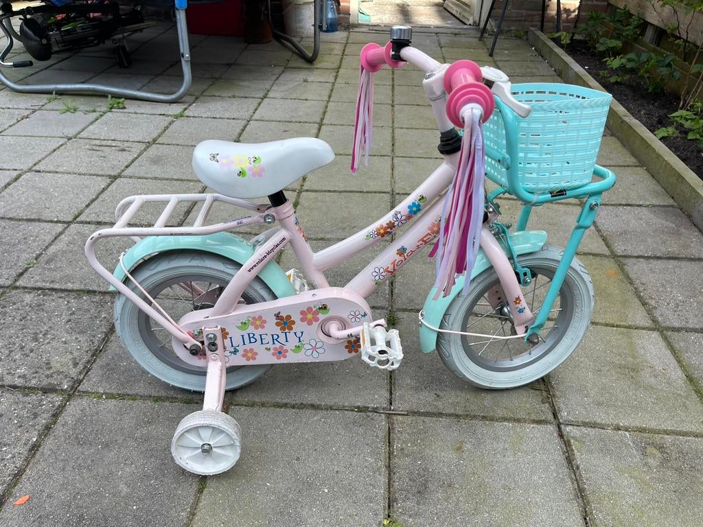 Kinderfiets met  gebruik vanaf 3/4 jaar  10/12 inch, Ophalen of Verzenden, Zo goed als nieuw, 14 inch of minder