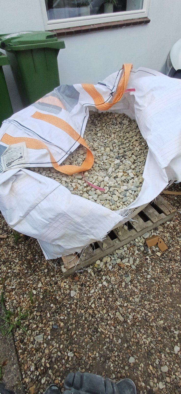 Big bag met siergrind/split - ideaal voor tuin of oprit, Overige materialen, Gebruikt, Ophalen of Verzenden, Grind