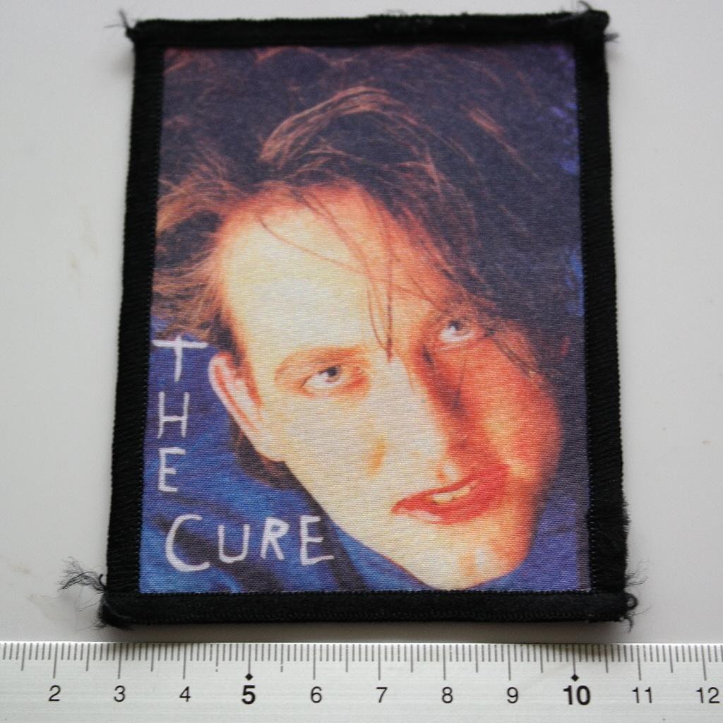 The Cure Robert Smith vrij zeldzame vintage 80's patch c296, Verzenden, Nieuw, Kleding