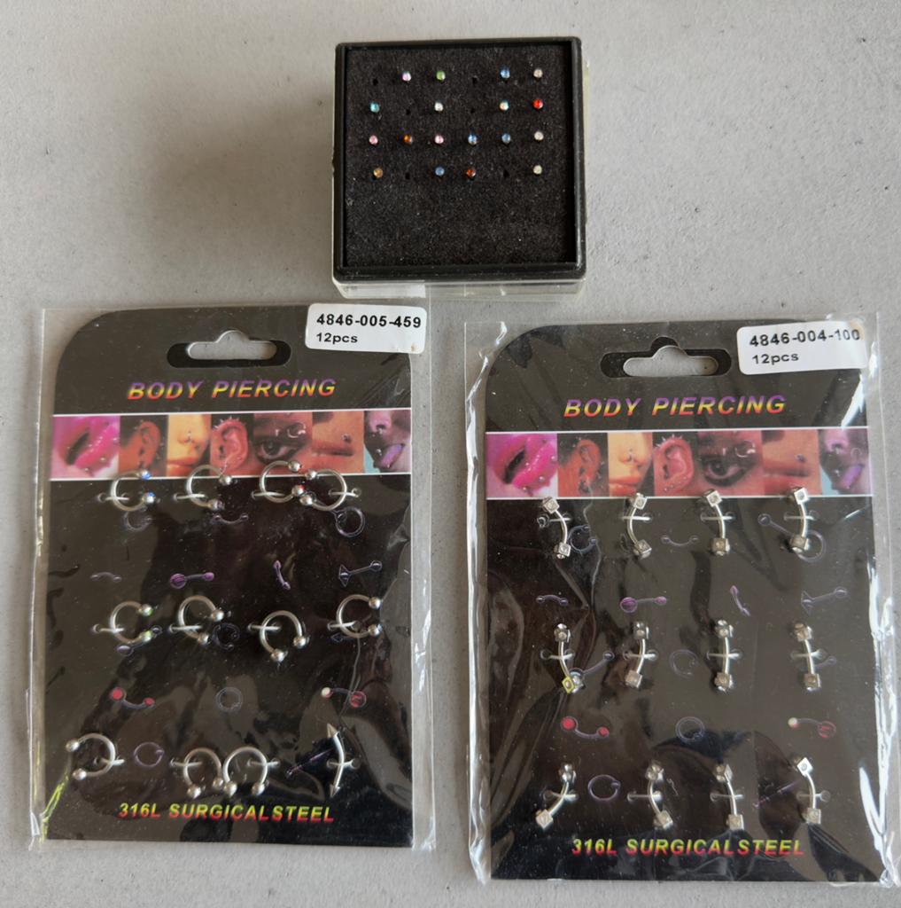 Klein partijtje nieuwe piercings !, Ophalen of Verzenden, Nieuw, Staal