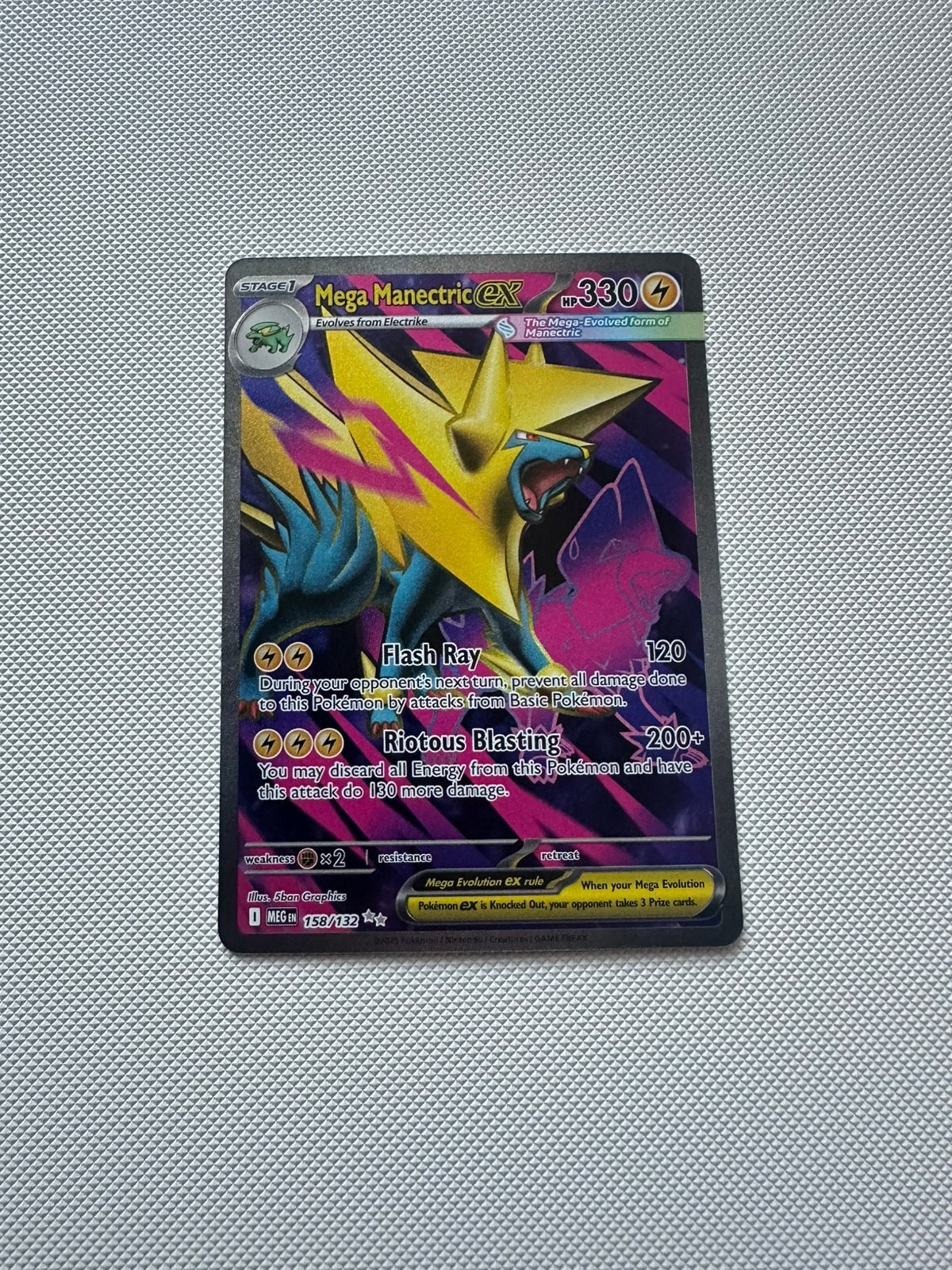 Mega Manectric ex, Ophalen, Zo goed als nieuw