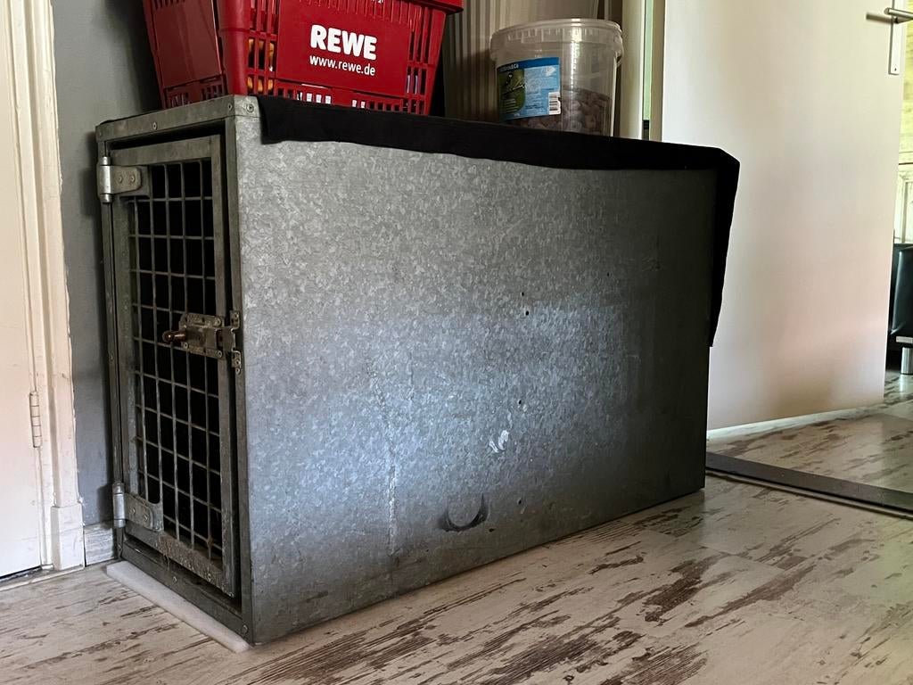 Honden Auto Box Bench Transport kooi, Ophalen, 65 tot 100 cm, Hondenhok, Zo goed als nieuw