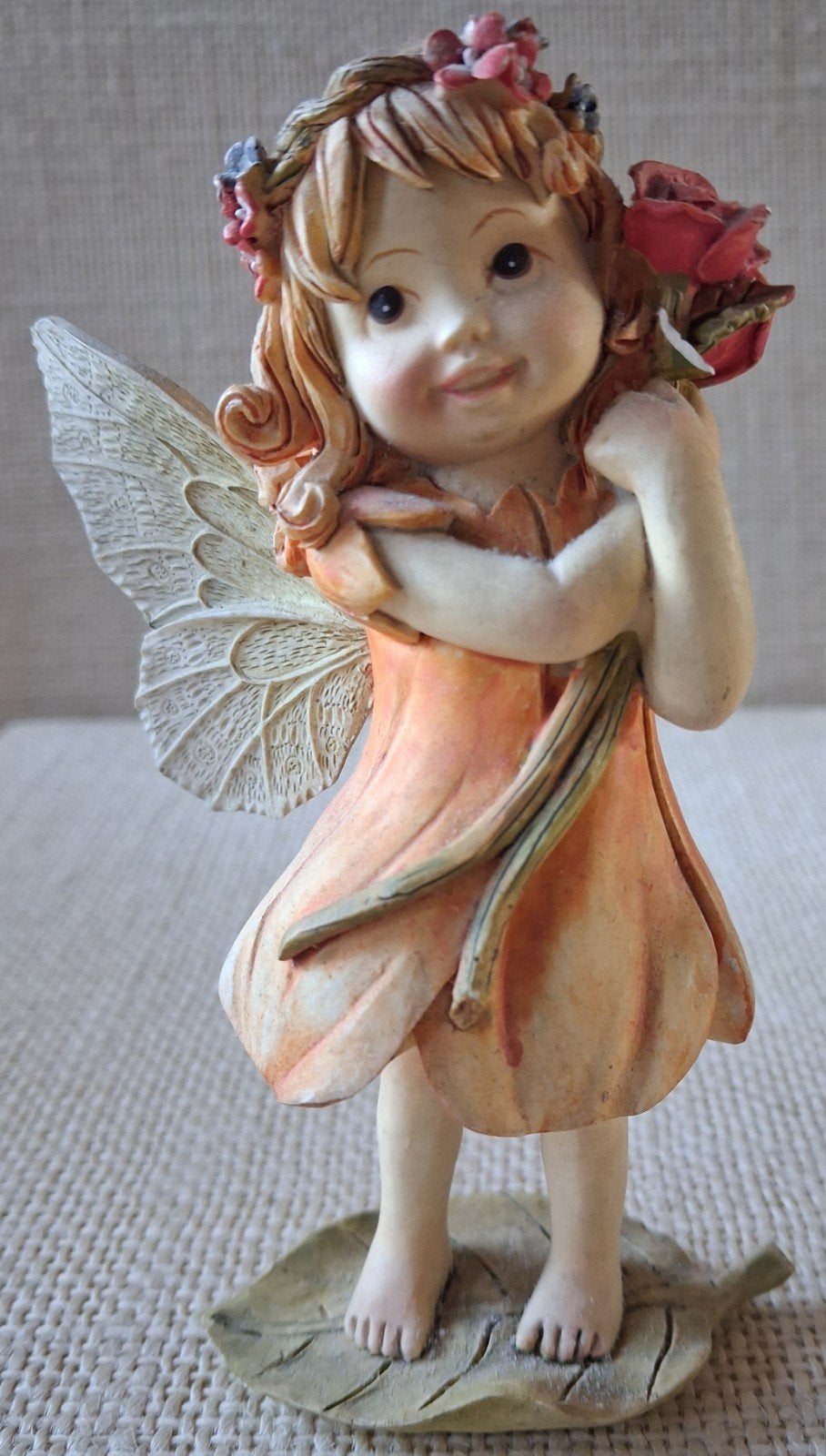 Schattig Elfje met Bloemen en Vlinder Vleugels, Ophalen of Verzenden, Zo goed als nieuw, Fantasy