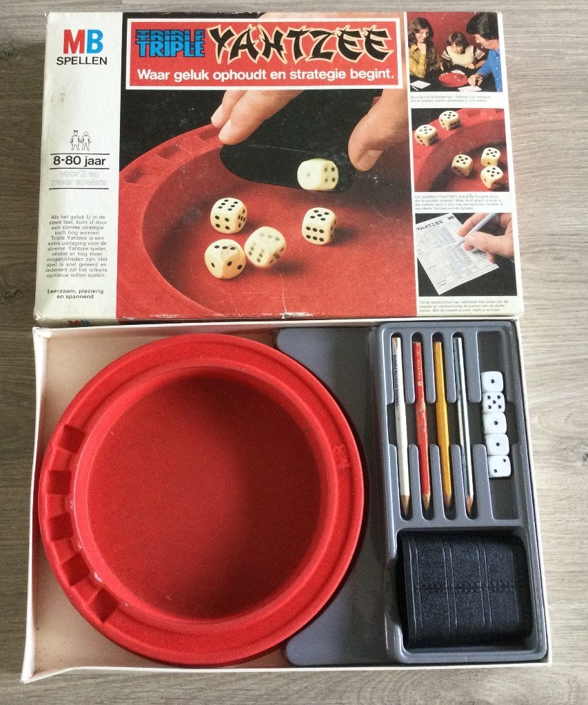 Yahtzee Spel met spelbord, Vijf spelers of meer, Ophalen of Verzenden, Gebruikt