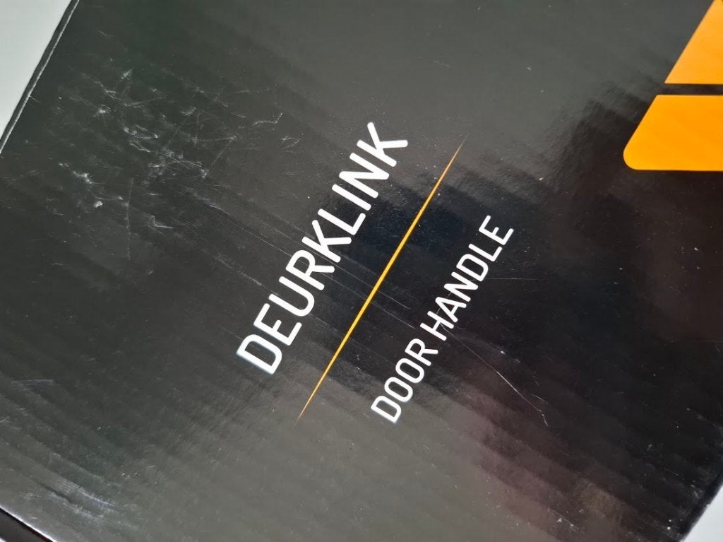 deurklink 8x, Ophalen of Verzenden, Gebruikt, Rvs, Klink of Kruk
